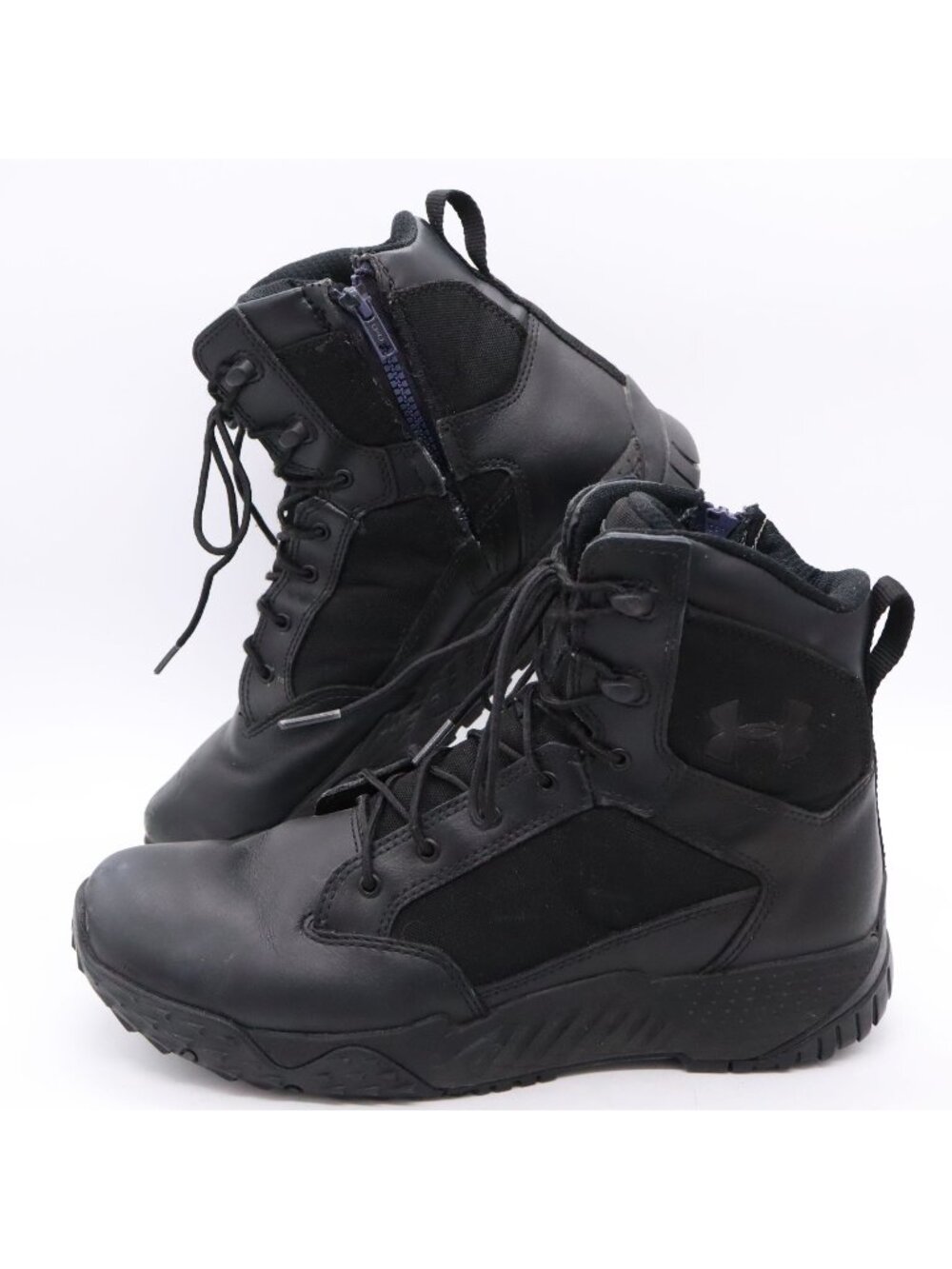 Under Armour Stellar Tac Combat Boots Womens Sz 11 Black Side Zip 1276374-001